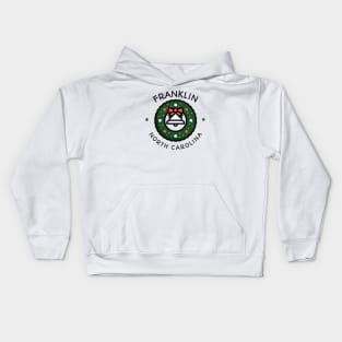 Franklin, North Carolina Christmas Kids Hoodie